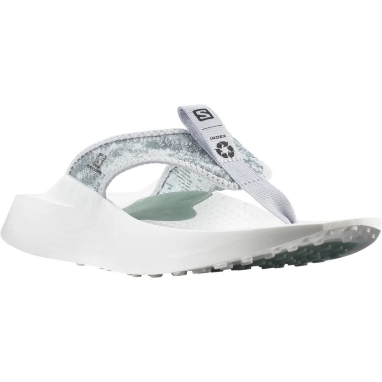 White Salomon Index Break Women's Flip Flops | PH 43920G